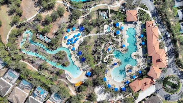 Pool - Luxury Disney Retreat | Private Saltwater Pool + Solterra Resort Lazy River (Davenport)