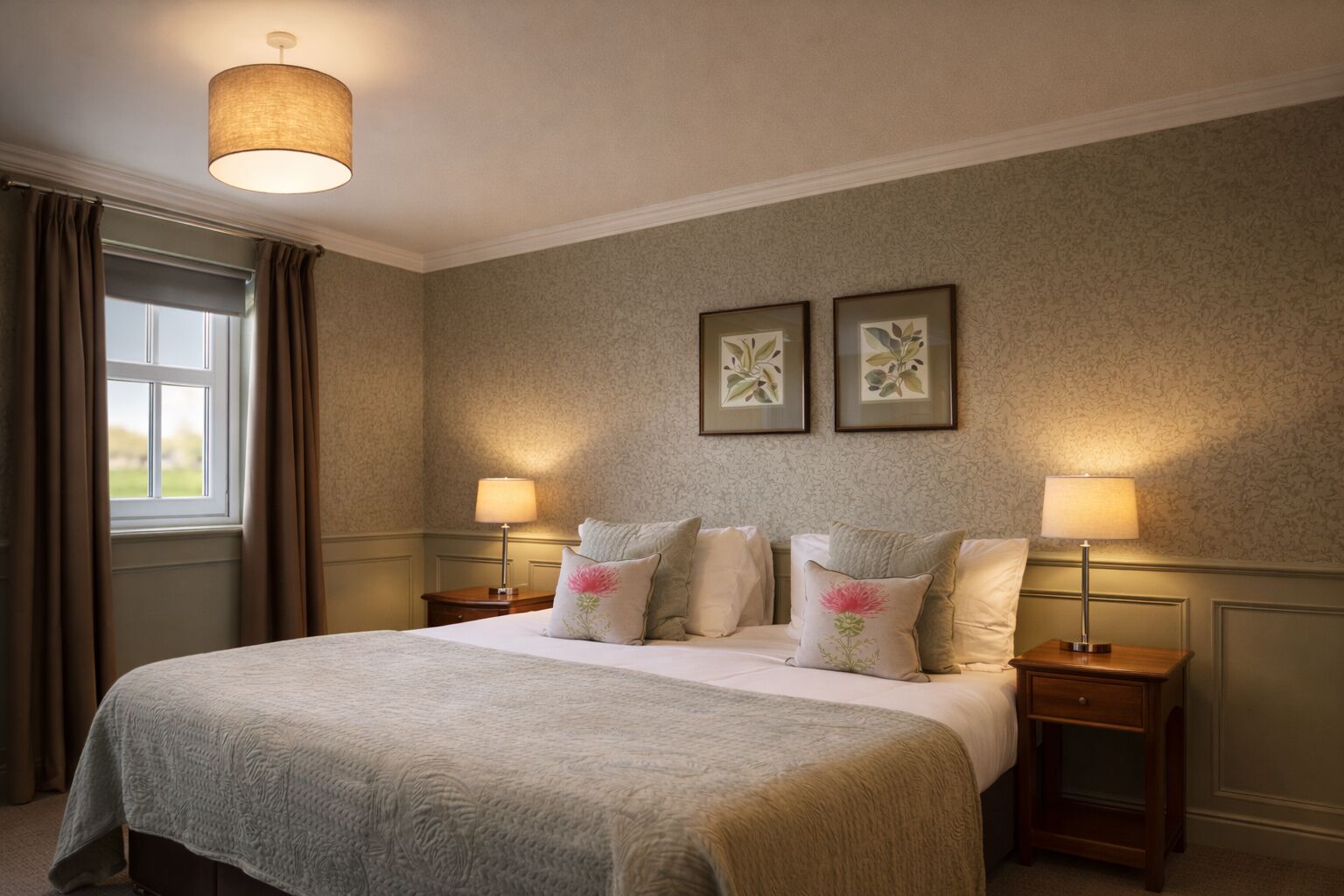 Deluxe Double or Twin Room | Desk, laptop workspace, blackout drapes, iron/ironing board