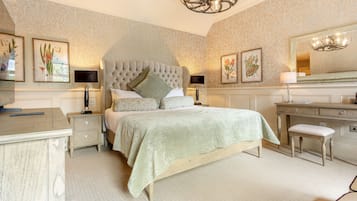 Deluxe Double Room | Premium bedding, desk, laptop workspace, blackout curtains
