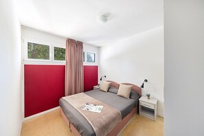 1 makuuhuone, vauvan matkasänky, ilmainen Wi-Fi, vuodevaatteet