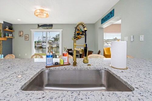 Fabulous waterfront home in Hernando Beach. Boat dock with direct gulf access.