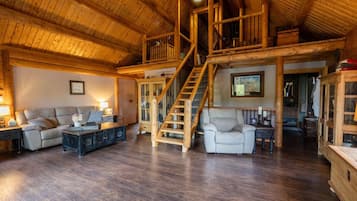 Smart TV, fireplace, video games, books