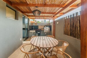 Basic Apartment | Outdoor dining - Apt in Condo w/ Pool 350m From the Beach Pll0004 (Camaçari)