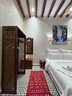 Standard Double Room, Ground Floor | Free WiFi - Riad Safia (Rabat)
