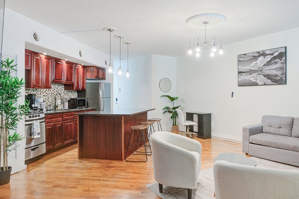 Comfort Apartment | Living area | 50-inch Smart TV with digital channels