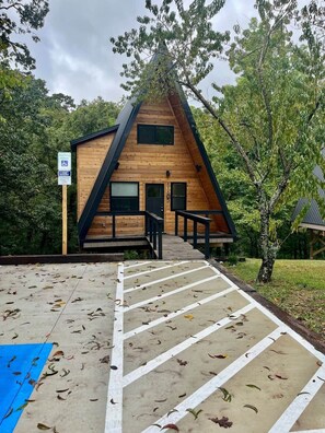 Exterior - Running Spring Retreat-Cozy Forest A-Frame near Bentonville (Benton County)