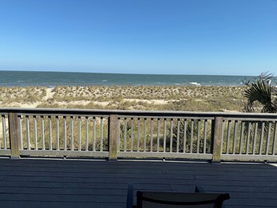 Oceanfront Tybee Island, a spacious home perfect for family vacations.