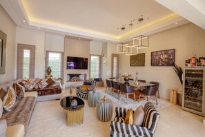 Living area - **Villa in Marrakech : Private Heated Pool and Magical Sunsets*** in Marrakech (Centre Commune Ouled Hassoune)