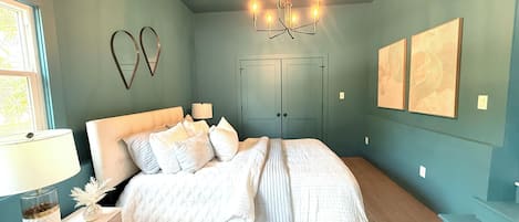 3 habitaciones, cuna de viaje, wifi gratis y ropa de cama