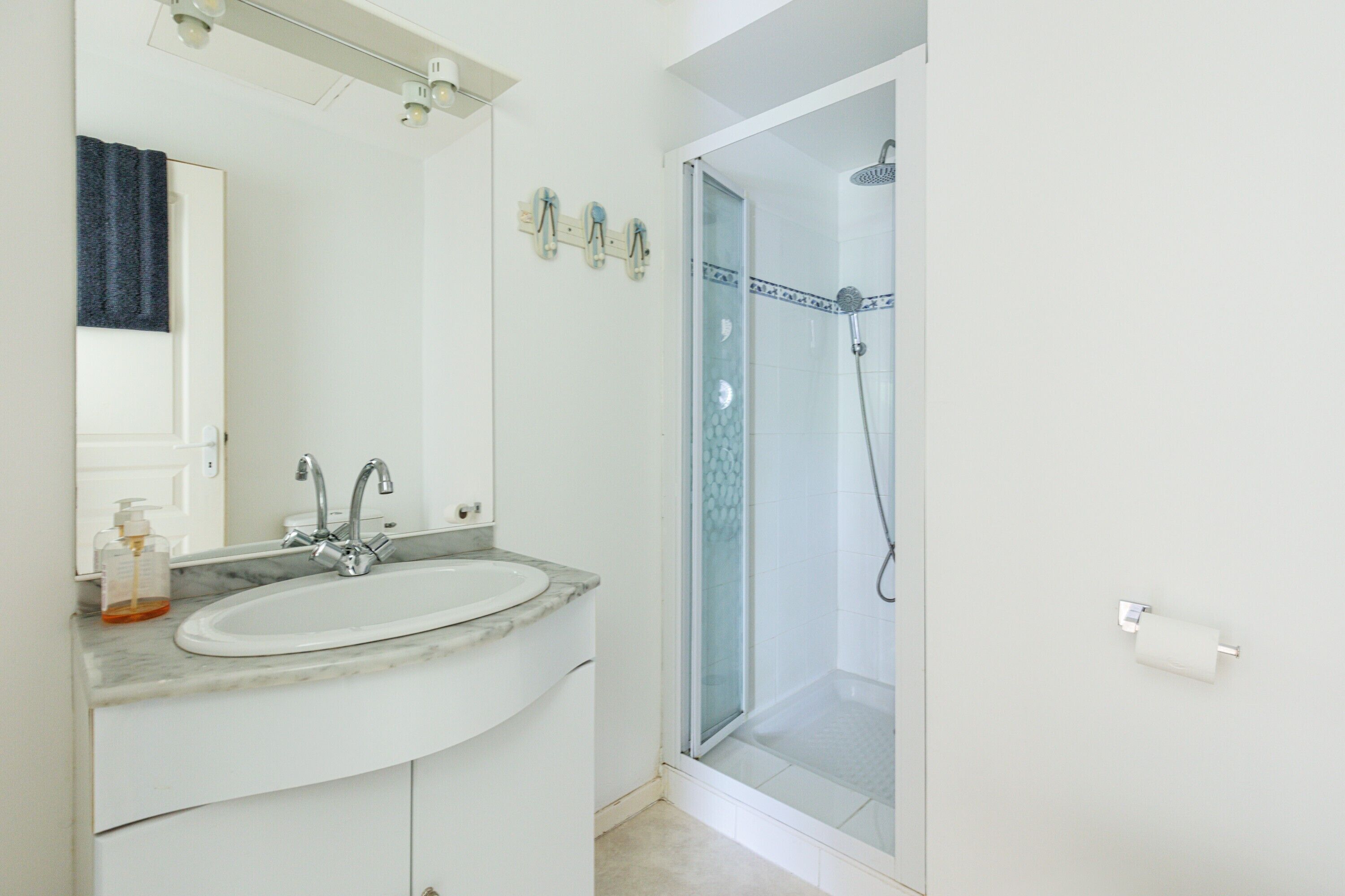 Shower, hair dryer
