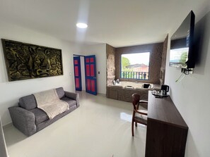 Presidential Suite, Balcony, Pool View | Living area