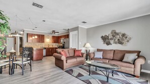 Condo, 1 King Bed with Sofa bed (Dune Villas 7A) | Living area - Dune Villas 7A (Santa Rosa Beach)