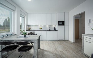 Fridge, microwave, stovetop, dishwasher - Charming flat 500 metres from the beach with a special terrace (Umag)