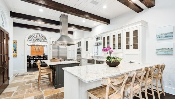 Private kitchen - Home with Private Pool and Courtyard (Rosemary Beach)