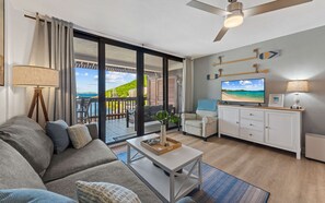 TV - Luxury Oceanfront Villa at Sapphire Beach AC, WiFi Washer, Generator (St Thomas)