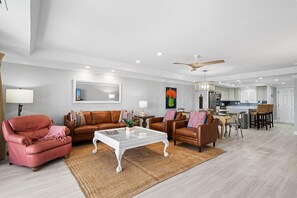 Condo, Multiple Beds (Aegean 118) | Living area - Aegean 118 (Destin)