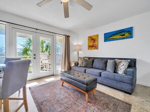 Condo, 1 King Bed with Sofa bed (Grand Caribbean West 314) | Living area - Grand Caribbean West 314 (Destin)