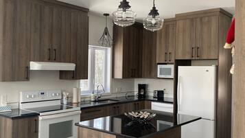 Microwave, oven, stovetop, dishwasher