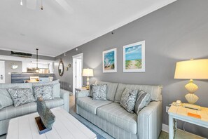 Huoneisto, useita sänkyjä (Waterscape A335) | Oleskelualue