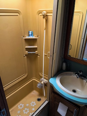 Towels, soap, toilet paper