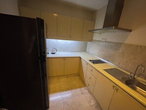 Family Apartment, City View | Private kitchen | Mini-fridge, microwave, dishwasher - Hotel Apartment Times Square (Kuala Lumpur)