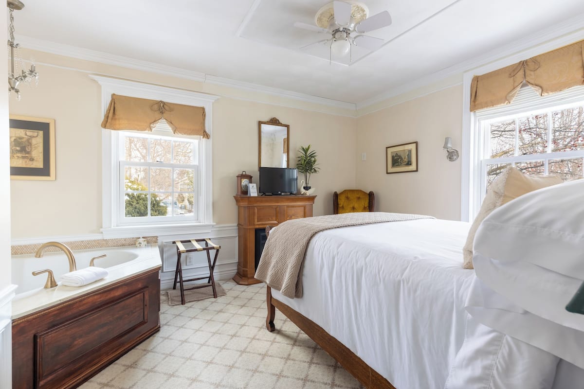 Doppelzimmer, Gartenblick | Individuell dekoriert, individuell eingerichtet, Verdunkelungsvorhänge