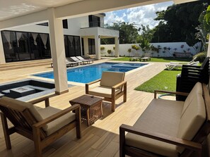 Outdoor pool - 5-bedroom Luxury villa located  in Macao Beach,Punta Cana Dominican republic (Punta Cana)