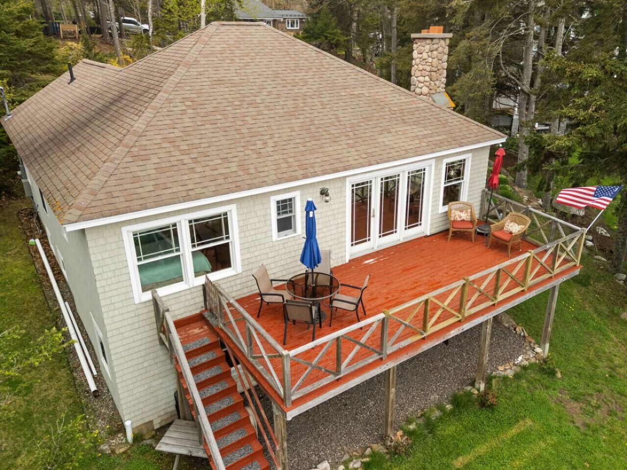 屋外ダイニングエリア