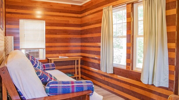 Interior - Bob’s and Ella’s Cozy Cabin — Charming Retreat for 6 with Fire Ring (Cornell)