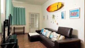 Living area - Downtown House Movie Night Walk to Beach & Ferry (Vieques)