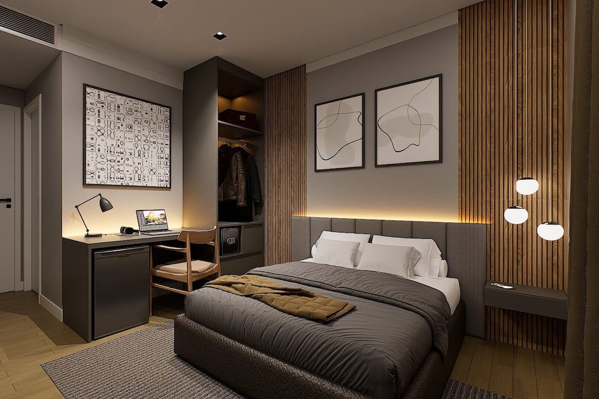 Zimmersafe, laptopgeeigneter Arbeitsplatz, kostenloses WLAN