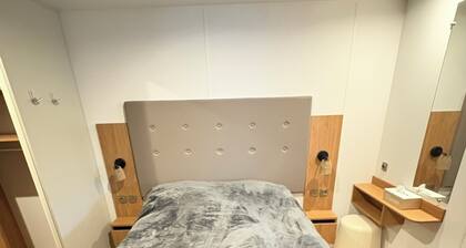 Vacation park chalet near the beach, modern, cozy and well furnished.