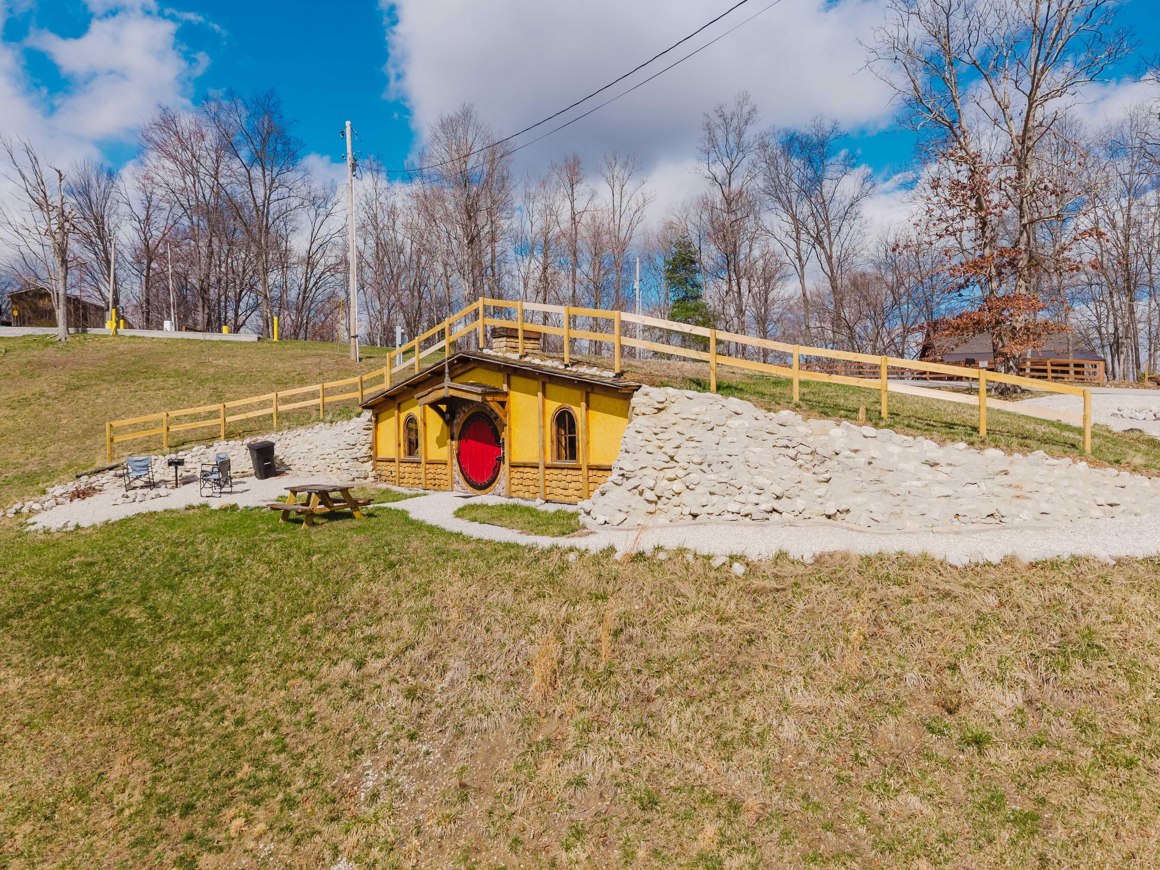 屋外ダイニングエリア