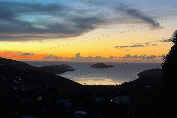 Sunset view from the balcony.