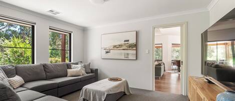 Televisión, chimenea