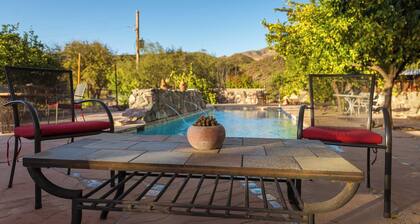 Classic Airstream on Apricot Meadow in Aravaipa Canyon