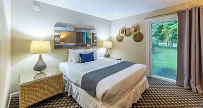 Stand alone, two-bedroom cottage with large living room