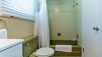 Hair dryer, towels