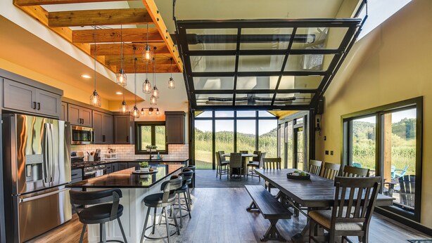 Private kitchen - Discover the perfect escape in our brand-new, secluded cabin in nature's embrace (Blue River)