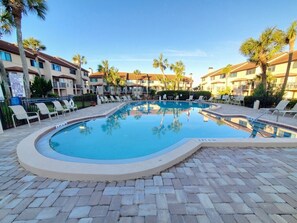 A heated pool - Spyglass 13, Sleeps 6, Ocean View, Private Beach Access (St. Augustine)