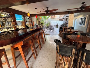 Bar (on property) - Walk to Waterfront! Luxury King Suite w/ Rooftop Pool & Spa (Cozumel)
