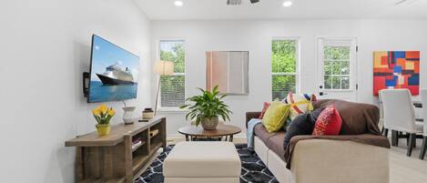 TV, ping pong, books, offices