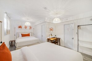 Standard Double Room, 2 Queen Beds, Private Bathroom (Self check-in) | Memory foam beds, desk, laptop workspace, blackout drapes - Alton Road (Miami Beach)