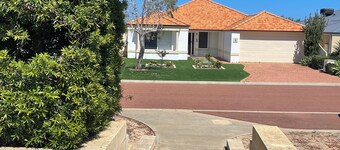 Luxury close to local village the beach and right opposite park land.