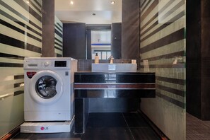 Deluxe Apartment, 1 Bedroom, Balcony, City View (Absolutely Amazing Bangla 1BR Suite) | Bathroom | Shower, rainfall showerhead, hair dryer, bidet - Absolutely Amazing Bangla 1Br Suite (Patong)