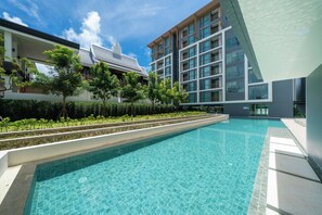 Outdoor pool - Ozone 1Br Condo In Excellent Laguna Area (Choeng Thale)
