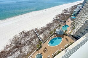 Indoor pool, a heated pool - Windward Pointe 1502 | Beachfront | Pools | Tennis & Pickleball | My Beach Getaways (Orange Beach)