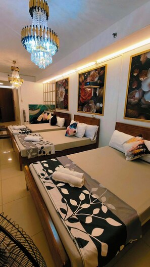 Family Studio, Non Smoking, City View | Free WiFi - The Royal Bloom Room-1409TowerA (Pasay)