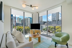 Living area - Crosby Miami WTC 2BR/2BA Corner City #601 (Miami)