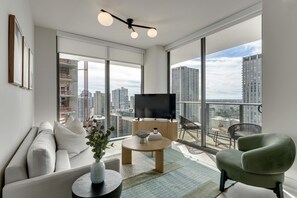 Living area - Crosby Miami WTC 2BR/2BA High Floor Corner #3101 (Miami)